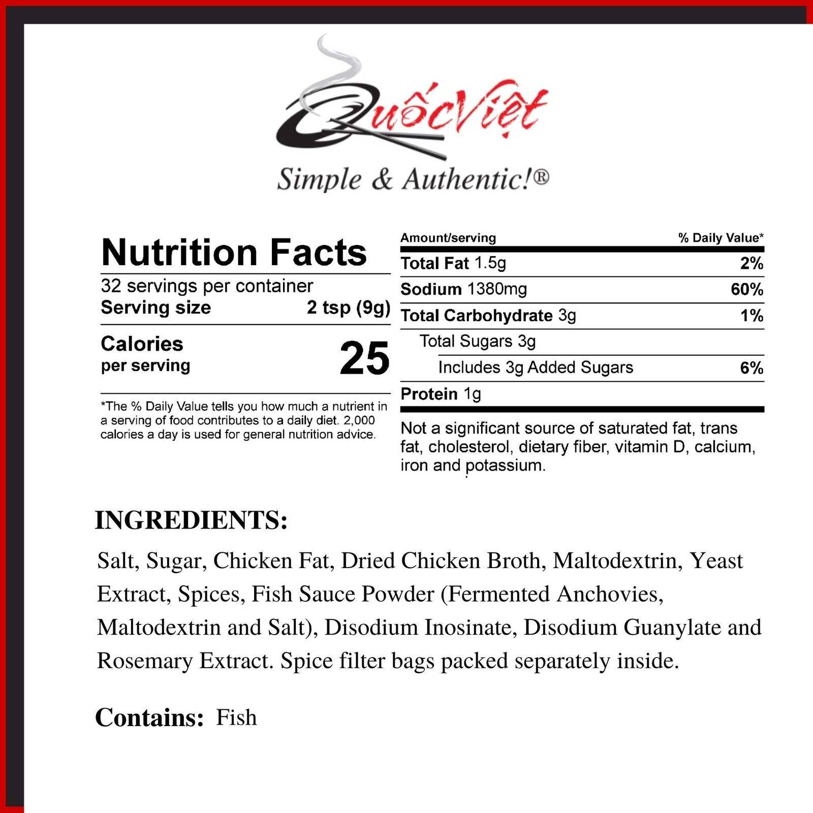 Chicken Flavored Pho Soup Base 10 oz Cot Pho Ga Brand
