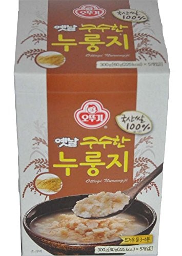 Ottogi Scorched Rice Chips – Korean Nurungji Snack, 2.1oz 60g × 5 Packs, Cris…