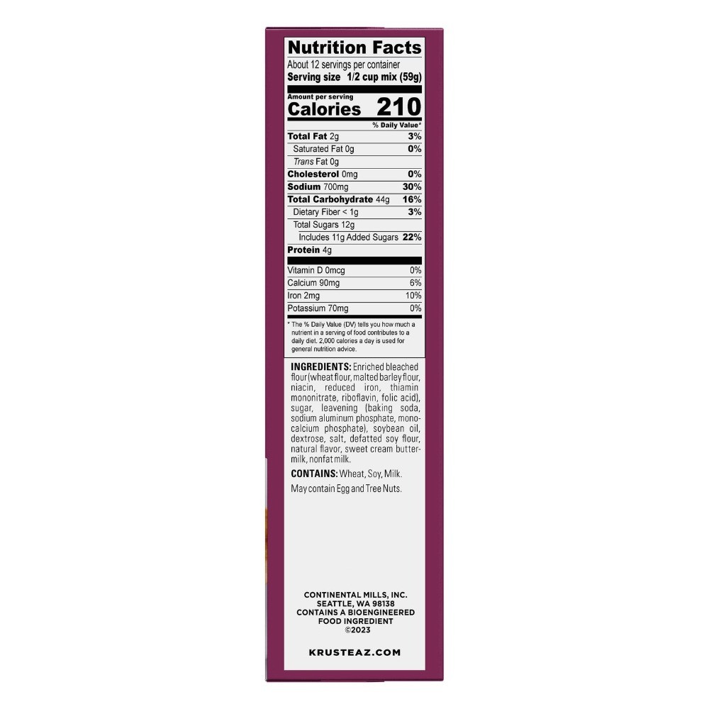 (4 pack) Krusteaz Sweet Cream Pancake and Waffle Mix, Light & Fluffy, 26 oz Box