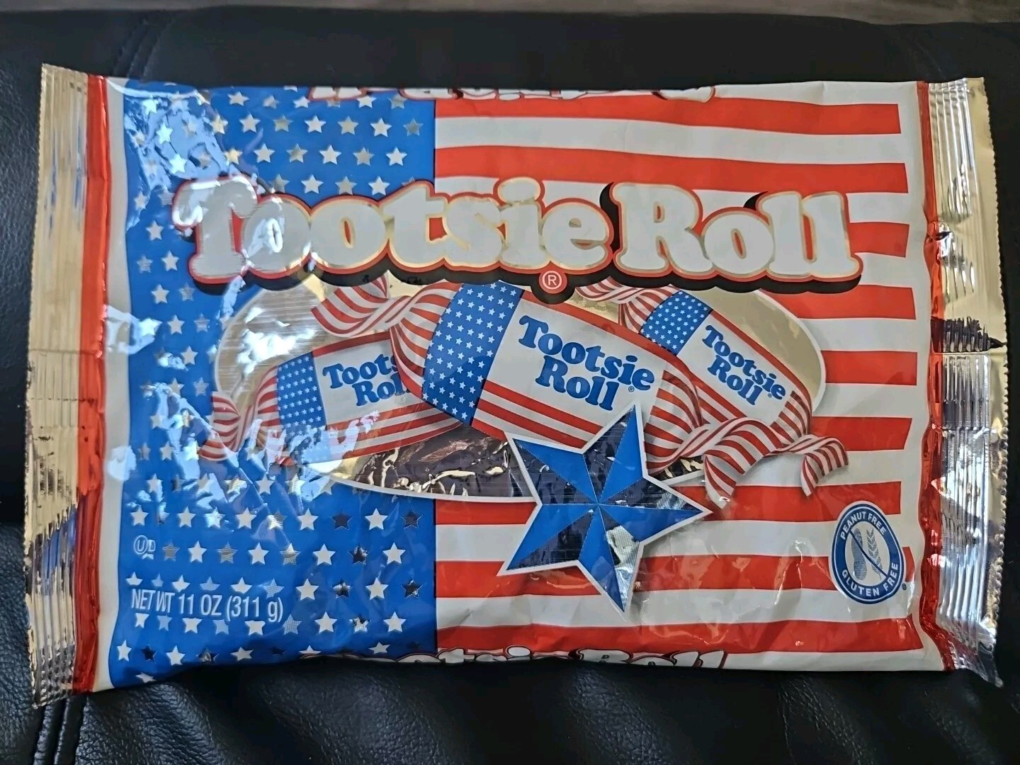 Tootsie Roll Midgees USA Red, White & Blue Packaging 11oz SEALED NEW Free Ship