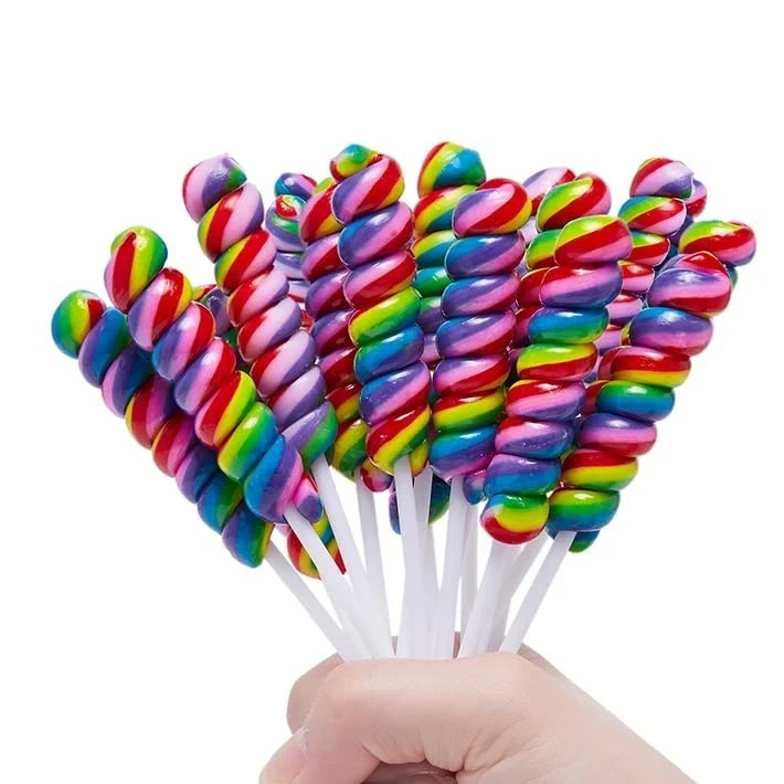 Raspberry Flavor Twisty Lollipop Candy Individually Wrapped 30 Packs AM