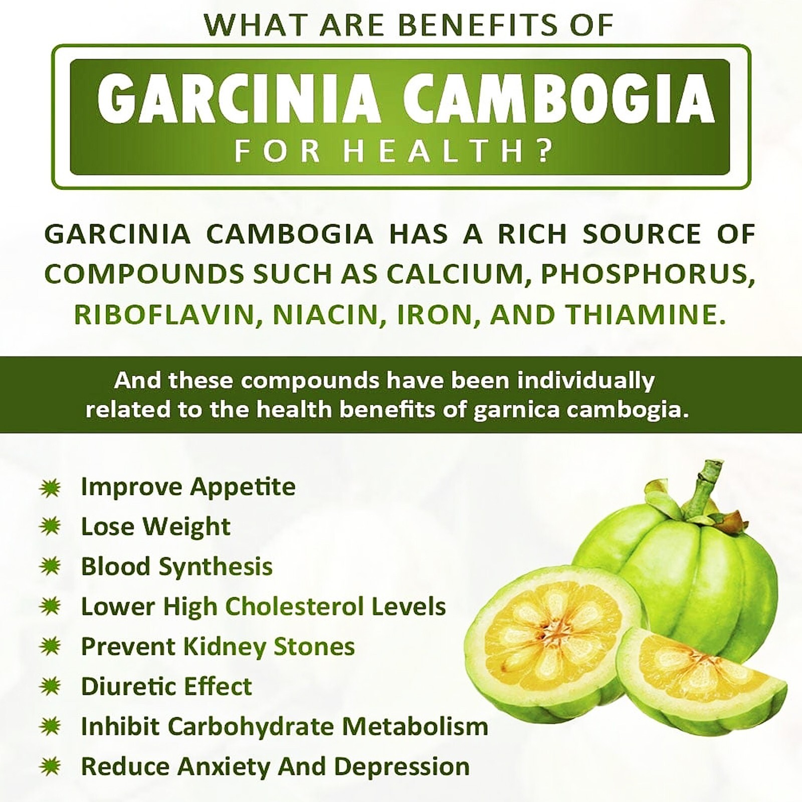 Fresh Dried Garcinia cambogia Weight Loss Natural Supplement Whole pieces 100g
