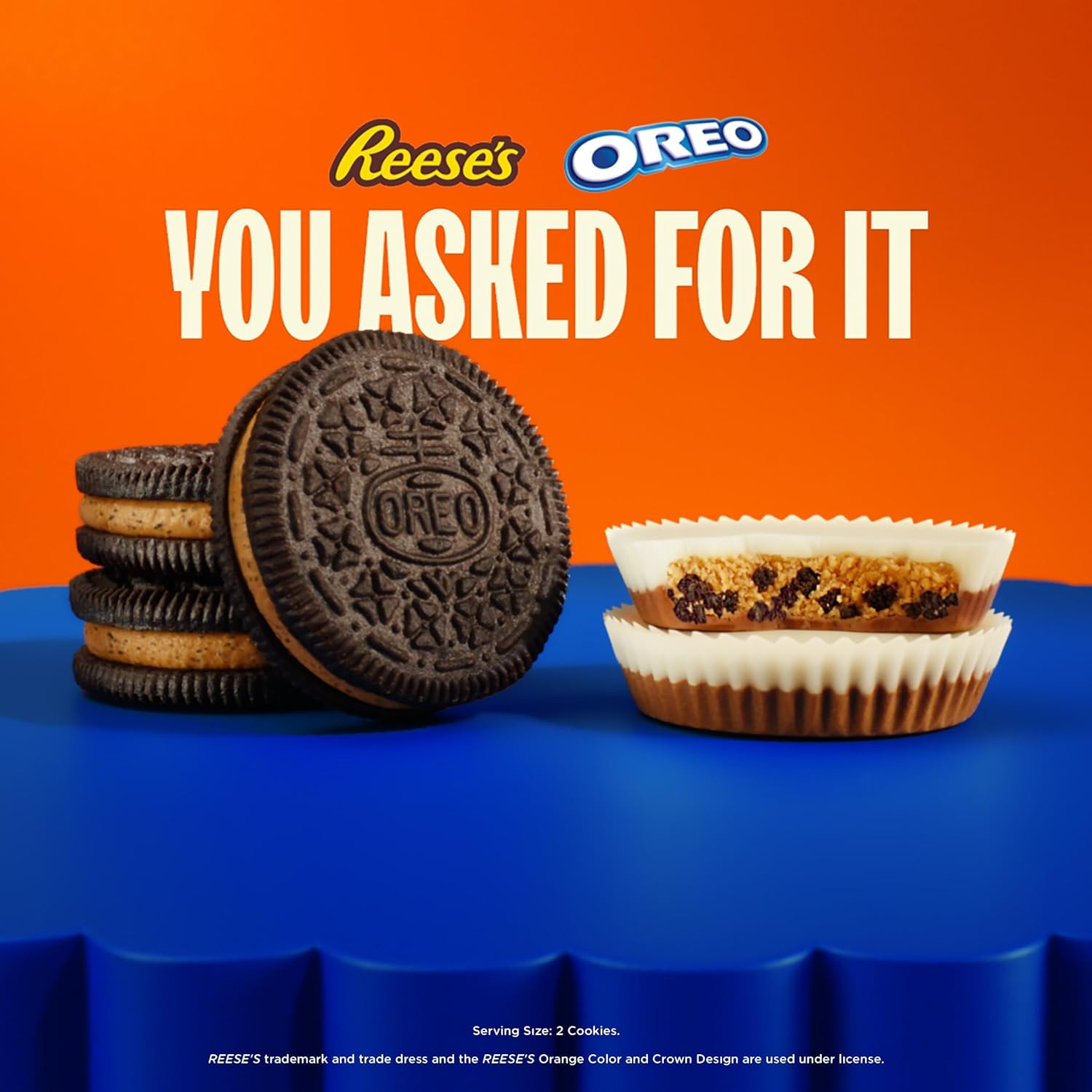 REESE’S Peanut Buttery Creme Chocolate Sandwich Cookies, 12.35 Oz