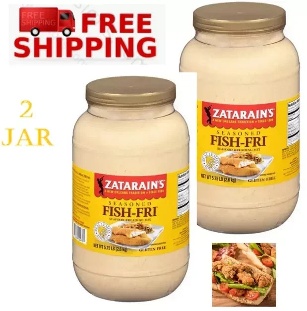 Zatarain’s Seasoned Fish-Fri (92 oz.) ( 2 Jar ) – ( Great Price )