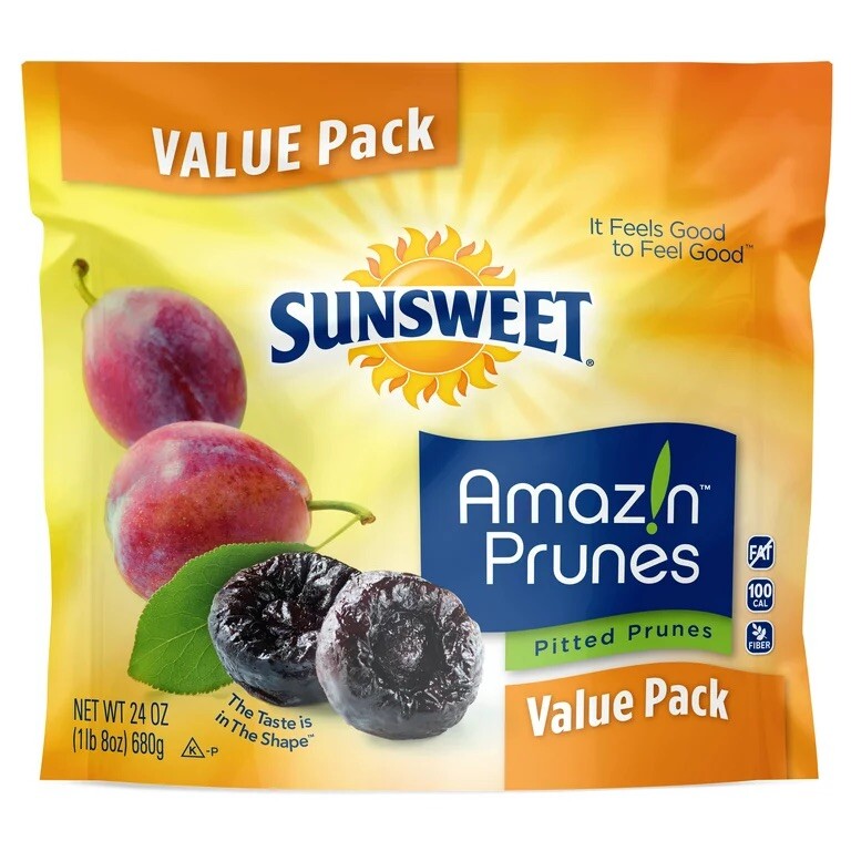 Sunsweet Amazin Pitted Prunes, 24 Oz Value Pack Best Price Fast Shipping..