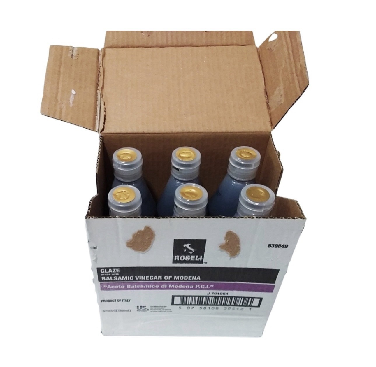 SAUCE, BALSAMIC GLAZE SQUEEZE BOTTLE SHELF STABLE, CS 6/13.5 OZ PLASTIC BOTTLES