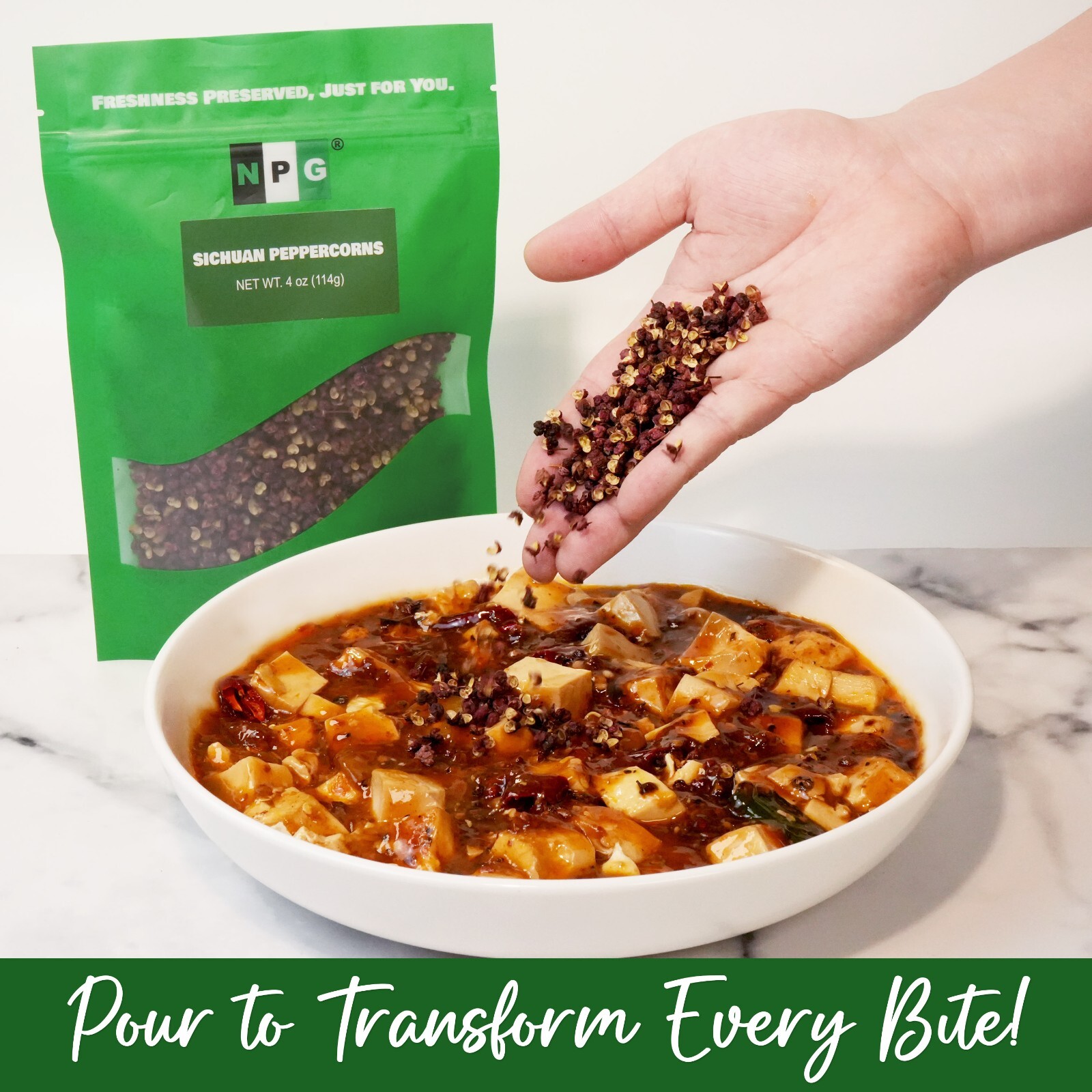 Premium Sichuan Red Peppercorns 4oz, A Mouth-numbing Szechuan Spices, Fresh