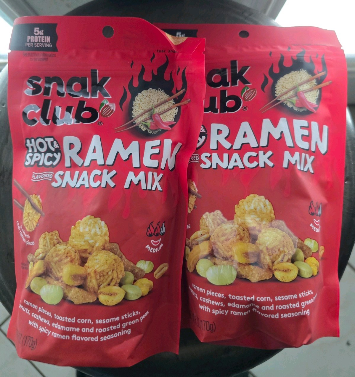 NEW! Snak Club HOT & SPICY RAMEN SNACK MIX