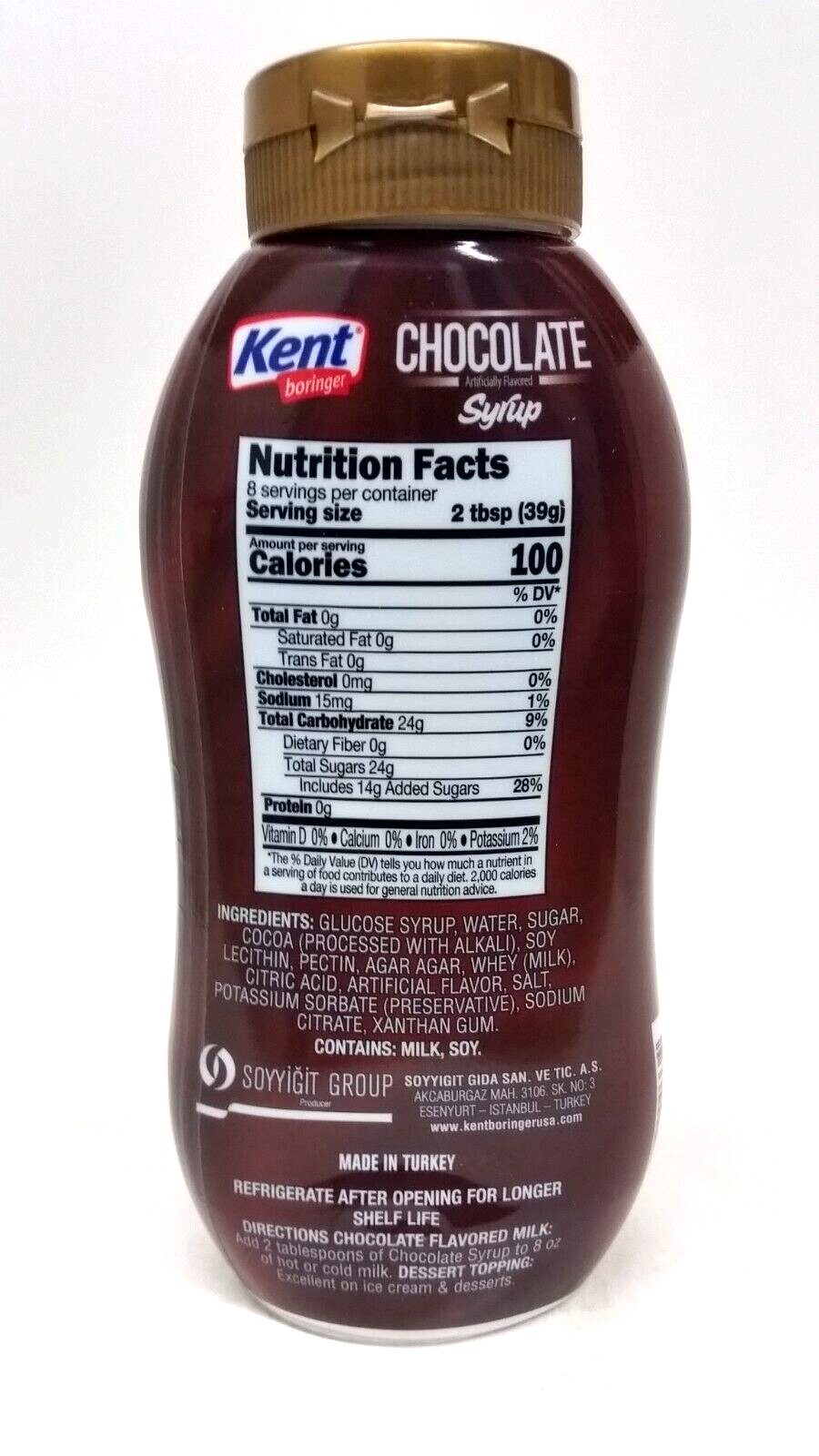 5 Bottles x Kentboringer Chocolate Syrup 11.4oz Milk, Drinks, IceCreams Desserts