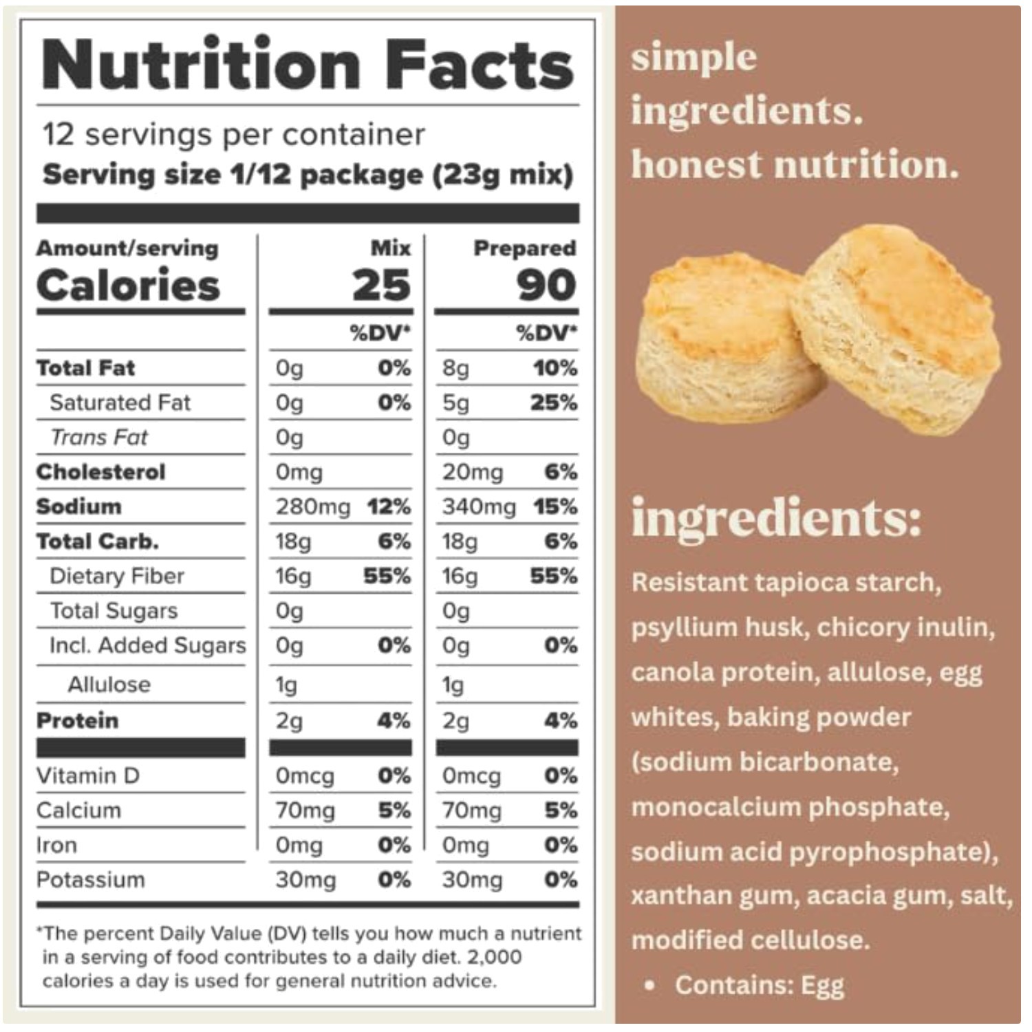 Buttery & Flaky Biscuit Mix – Keto Friendly, Nut-Free