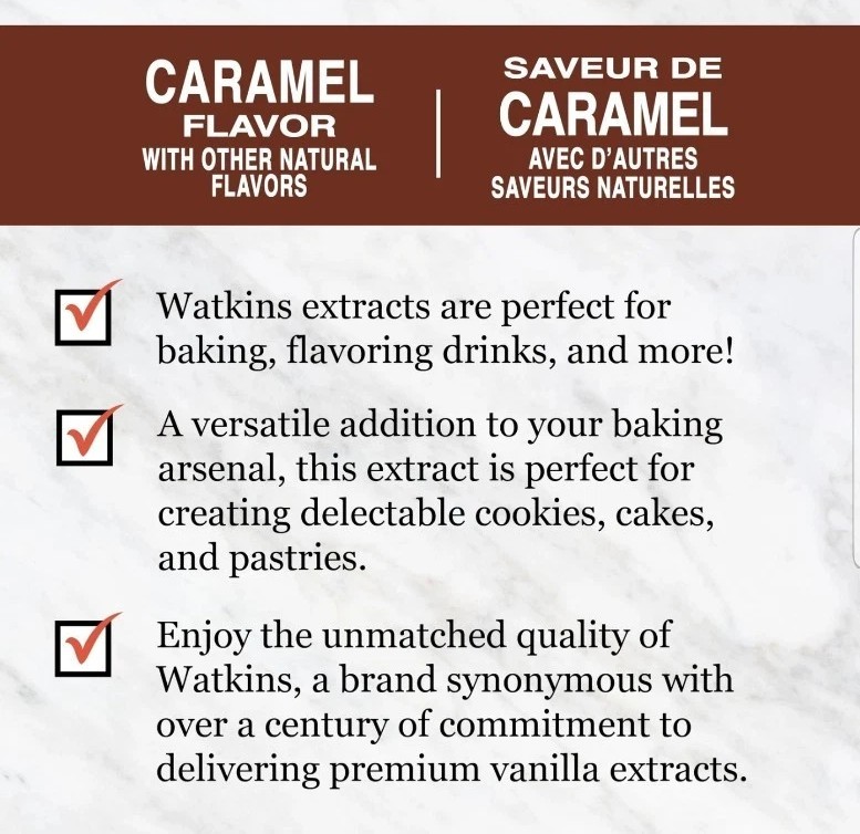 Watkins Caramel Flavoring Concentrate 2 Fl Oz Gluten Free Non GMO Fast Shipping