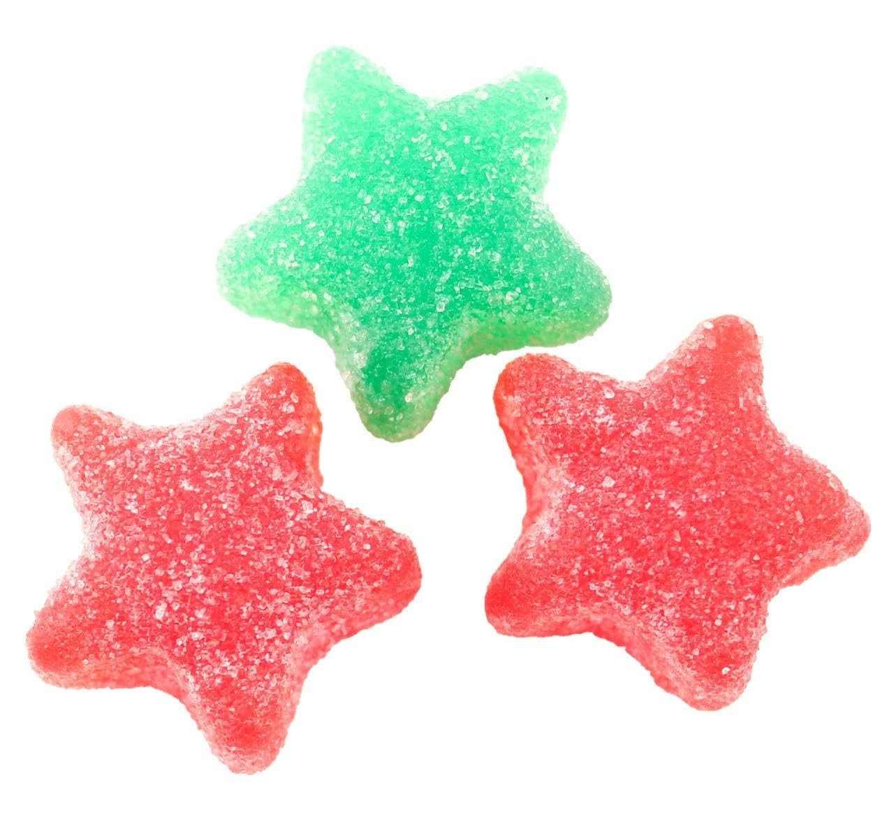 YANKEETRADERS® Red and Green Sour Jelly Stars 4 lb Bag ~ FREE SHIPPING