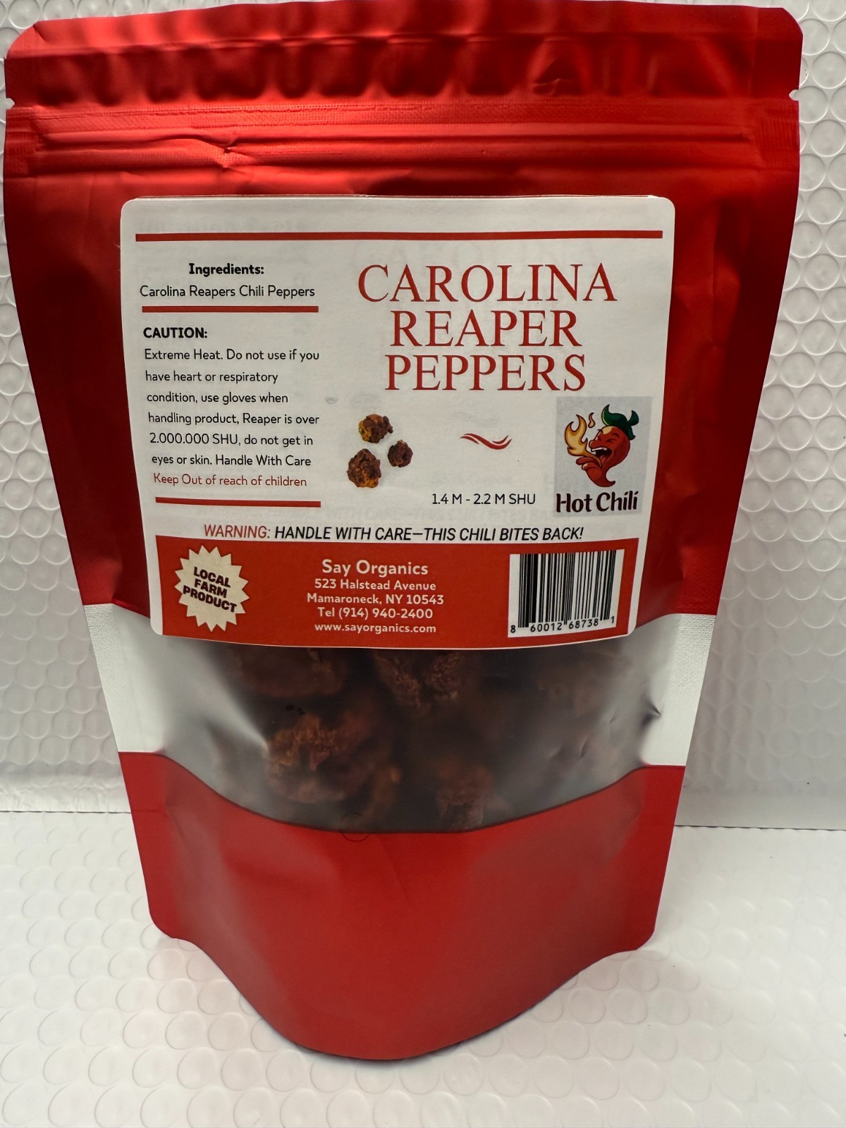 Carolina Reaper Dried Chili Peppers – 55 Pods + Free Hot Sauce Recipe!