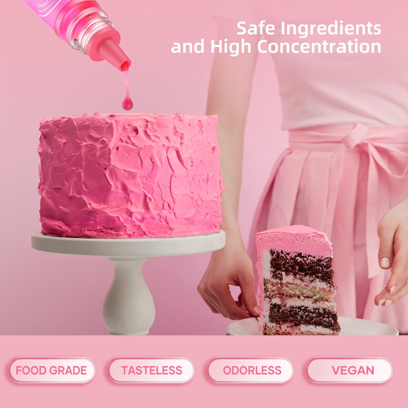 Food Coloring For Baking 26 Vibrant Cake Coloring Liquid Set For Dessert Decorat