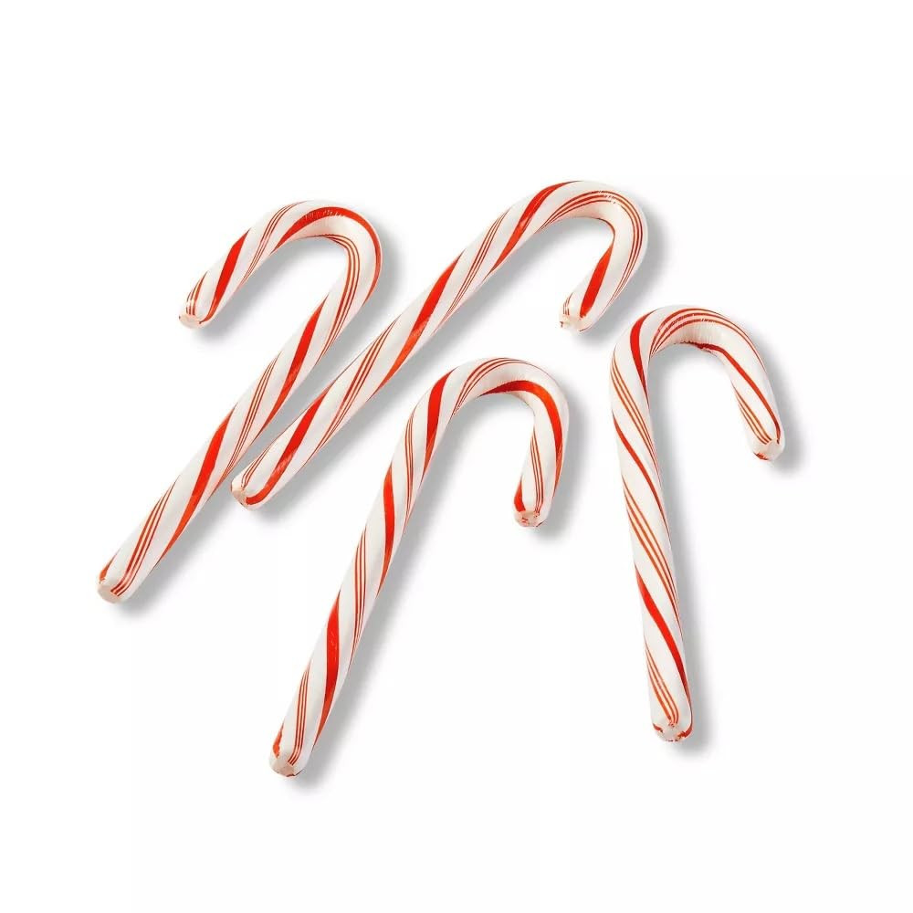 Brachscandy Canes Peppermint – Individually Wrapped Bulk Christmas Candy Canes –