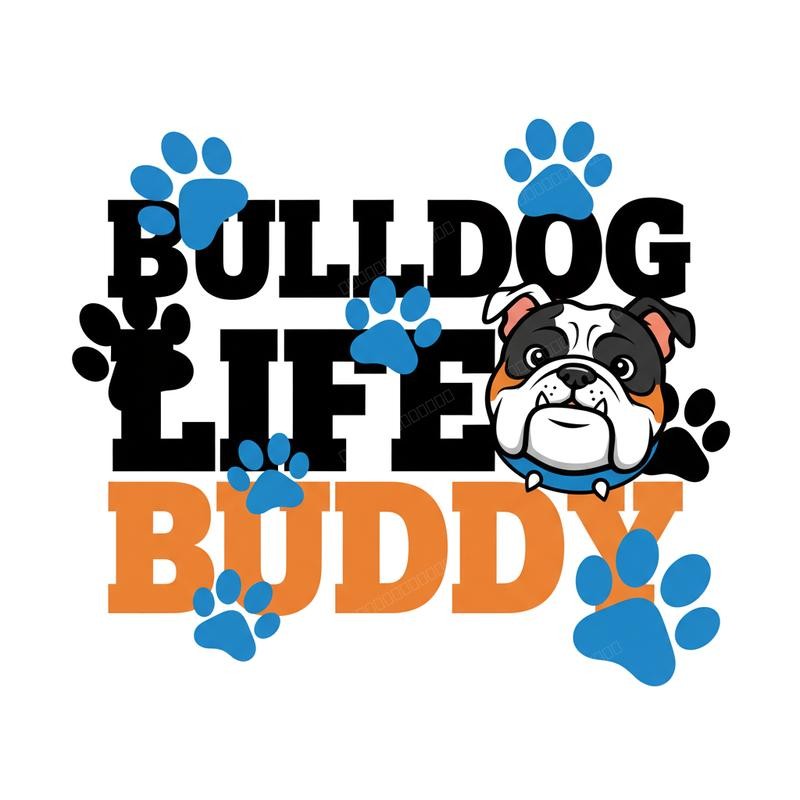 Custom Bulldog Paw Print Pet Mug Personalized Name Coffee Cup Pet Lover Gift
