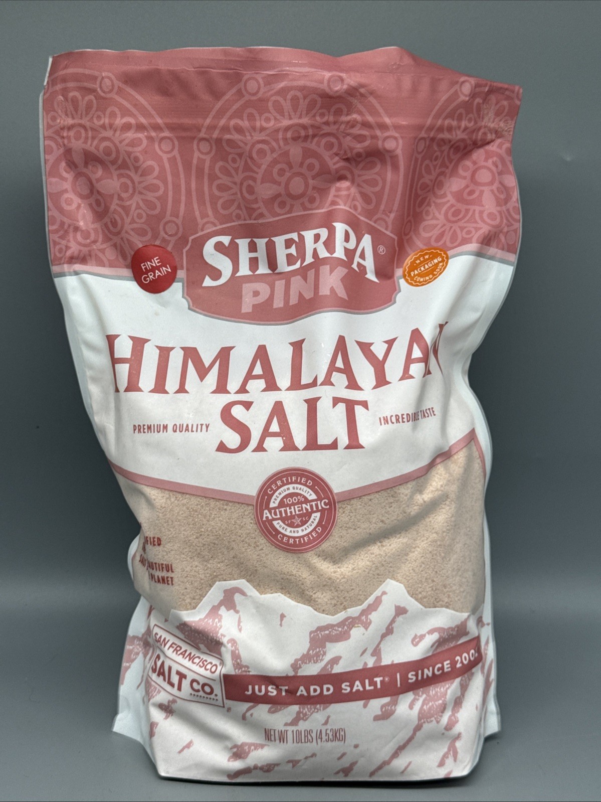 Sherpa Pink Himalayan Salt – 10 Lbs. Extra Large Bag Fine Grain