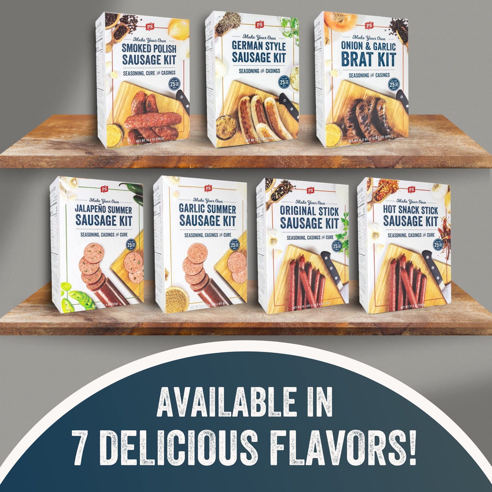 PS Seasoning German Style Sausage Kit – Includes Seasoning and Casings for up to