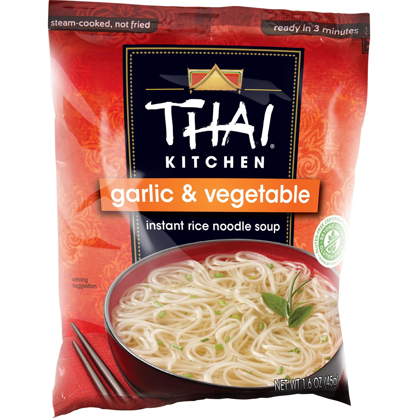 Thai Kitchen Gluten Free Garlic & Vegetable 1.6 Ounce (Pack of 1), Natural