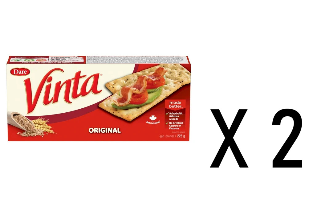Dare Vinta Original Crackers 225g Snack Crackers Canadian 2 Pack