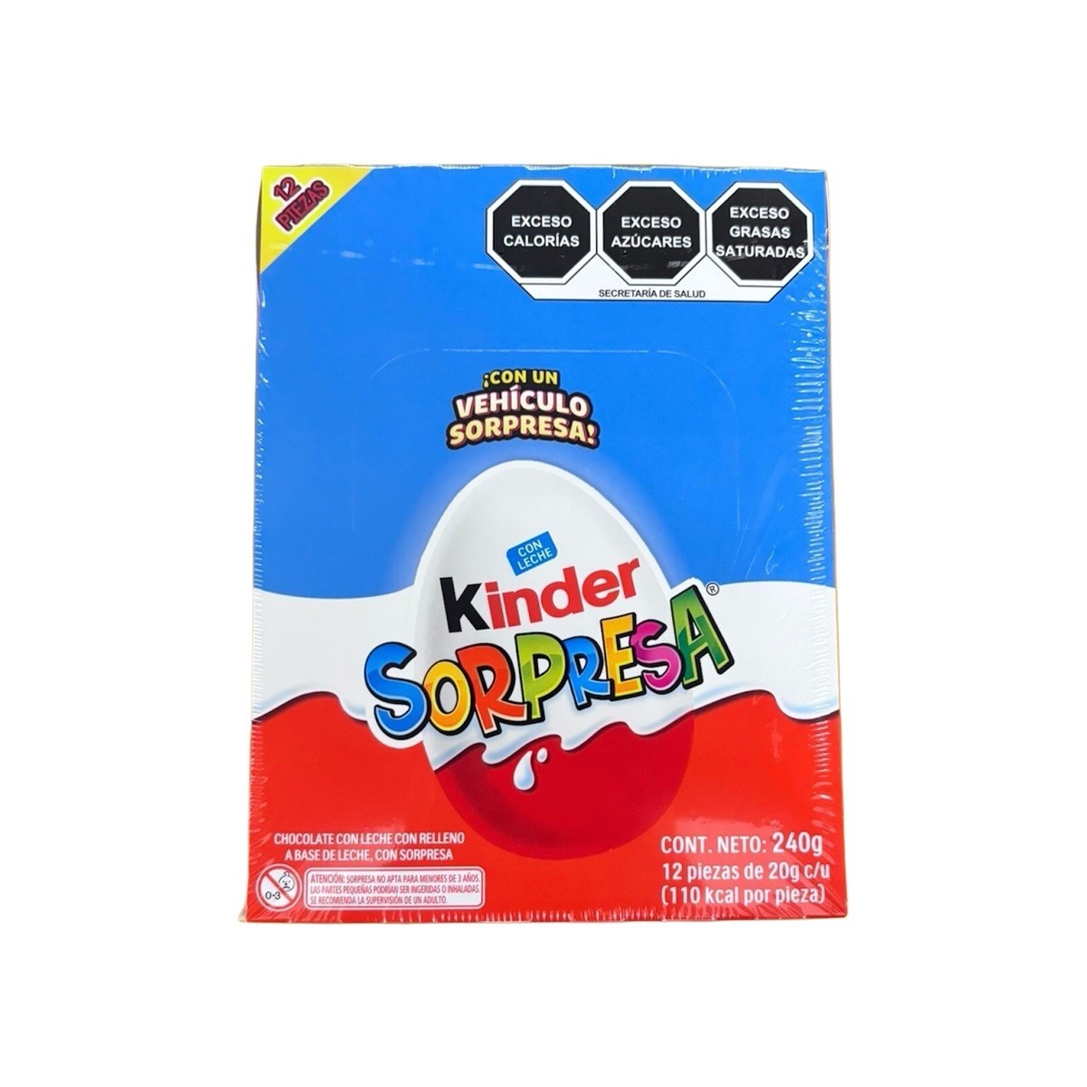 KINDER SORPRESA NIÑO 🇲🇽 12 PIEZAS – Kinder Surprise Boy (Chocolate Eggs w/Toy)
