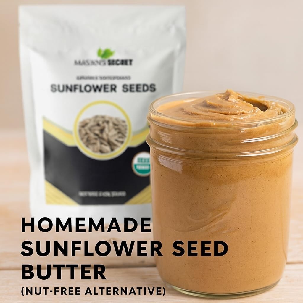 USDA Certified Organic Sunflower Seeds — Raw Kernels,No Shell,Kosher, Bulk