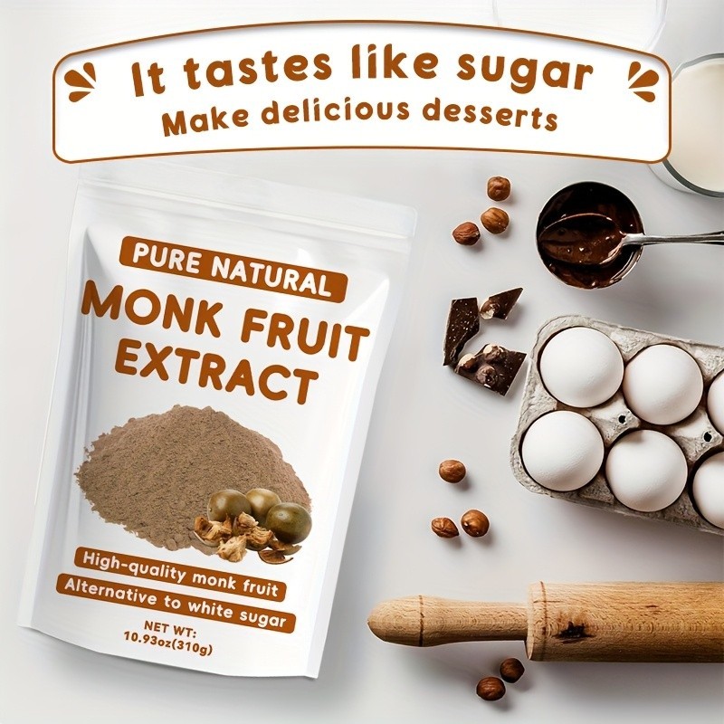 Monk Fruit Extract Powder 8 oz Premium Sugar Substitute Zero Calorie