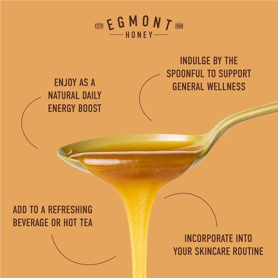 Egmont Raw Manuka Honey MGO 50+ – 100% Pure New Zealand Manuka Honey – Non-GMO