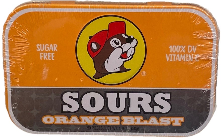 Bucees Sours Orange Blast Flavored Mints