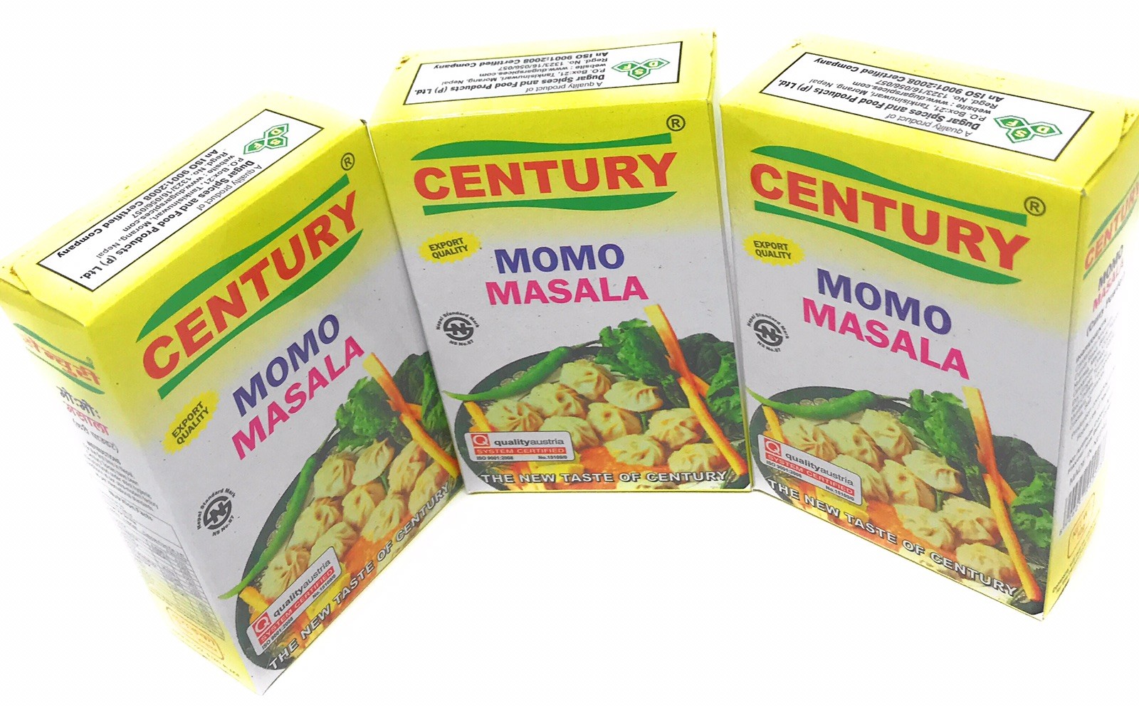 Century Momo Masala Pack of 3 Pcs Made In Nepal Chinese Dumplings Masala