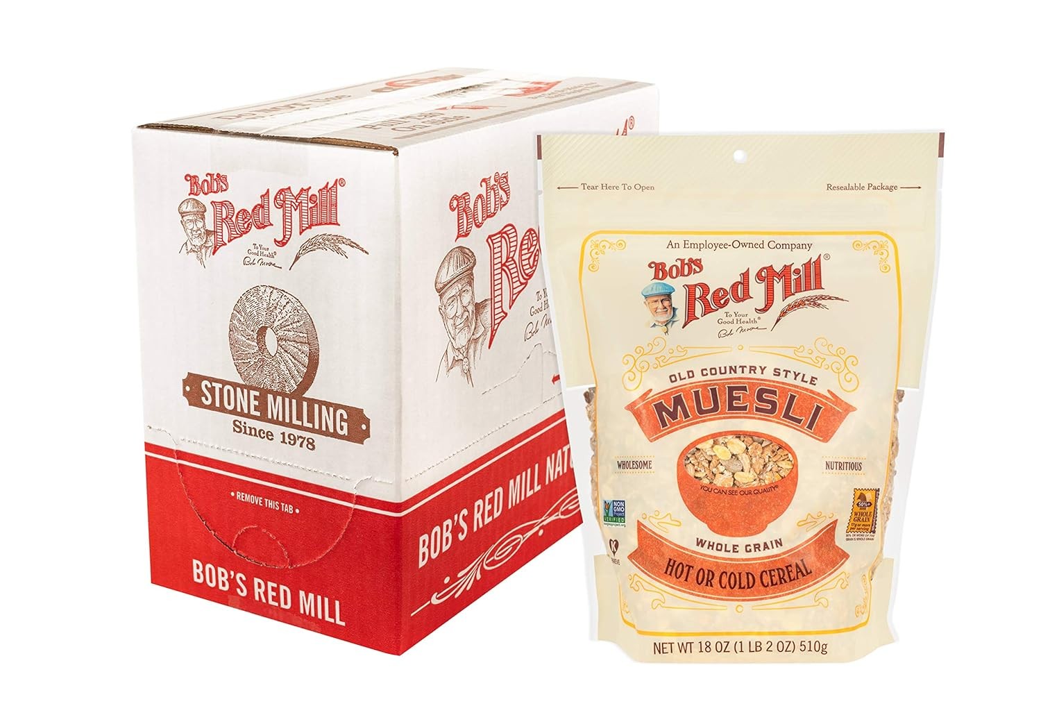 Bob’s Red Mill Old Country Style Muesli, 18oz (Pack of 18 Ounce 4)