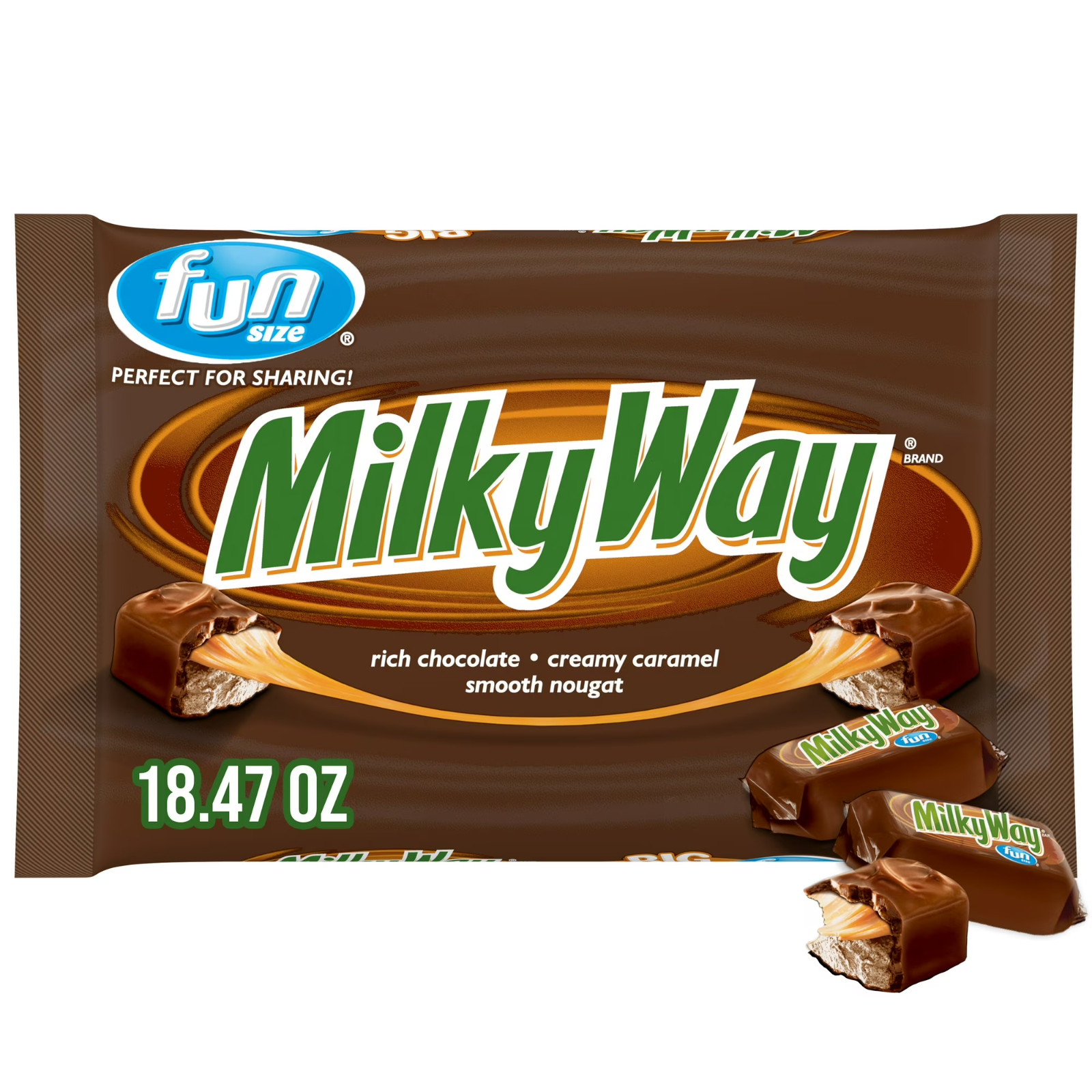 Milky Way Fun Size Milk Chocolate Candy Bars – 18.47 oz Bag