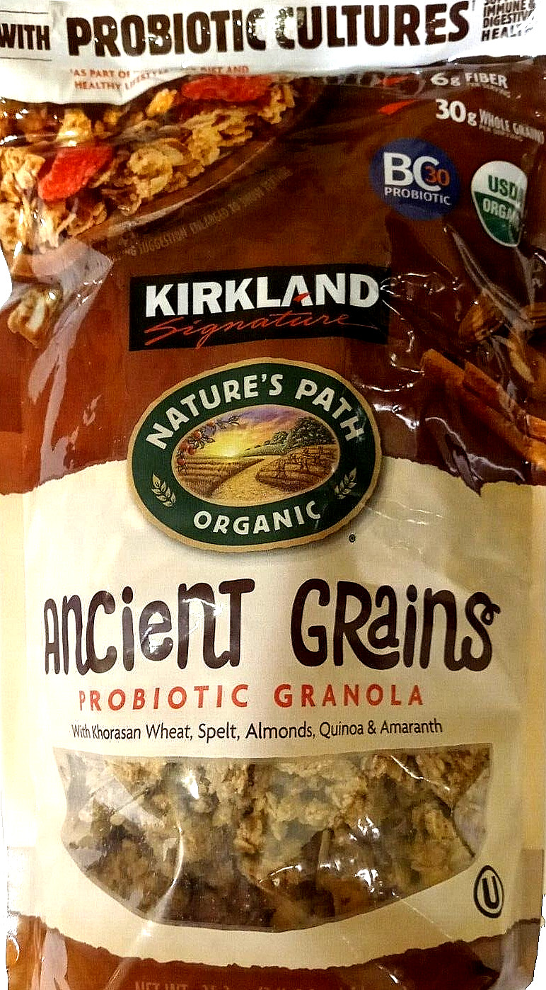 Kirkland Signature Organic Ancient Grains Probiotic Granola 35.3 oz EXP 06/2025