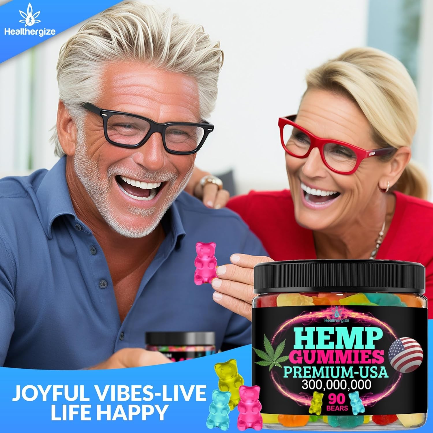 Hemp Gummies for Relaxation and Rest-Natural Hemp Oil Gummies, Fresh Fruity Flav