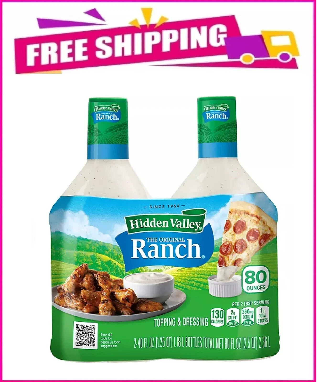 Hidden Valley Original Ranch Dressing, 40 oz., 2 pk.