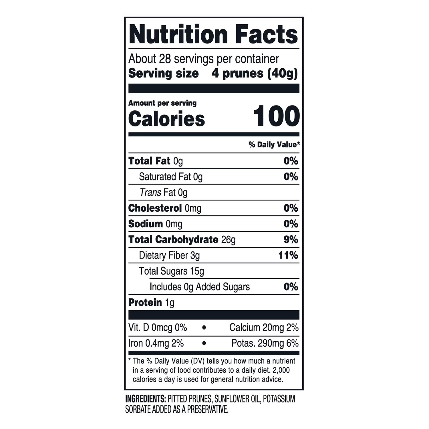 Member’s Mark Dried Pitted Prunes 40 oz Resealable Bag Natural Snack