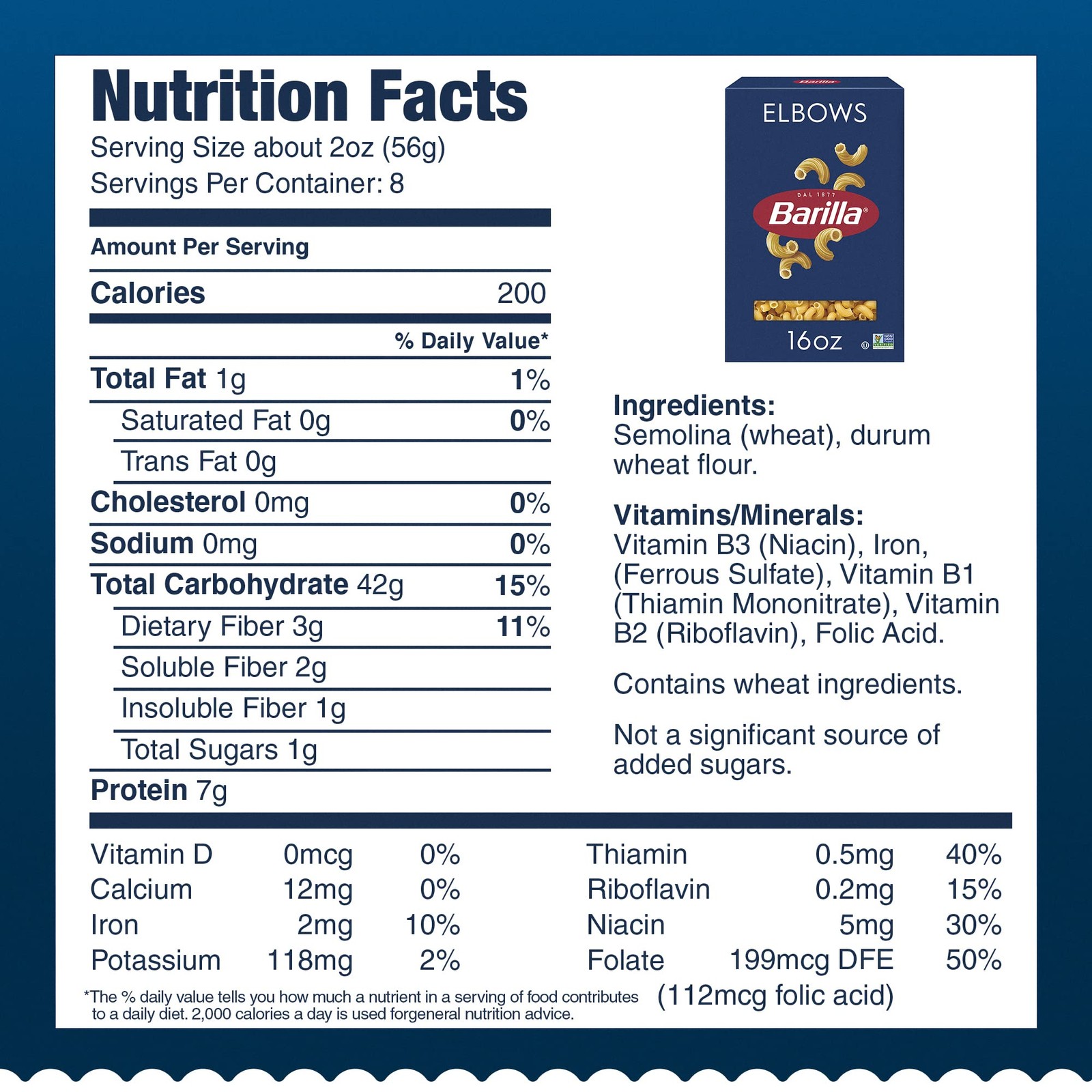 Barilla Elbows Pasta, 16 oz. Box (Pack of 8) – Non-GMO, 16 Ounce