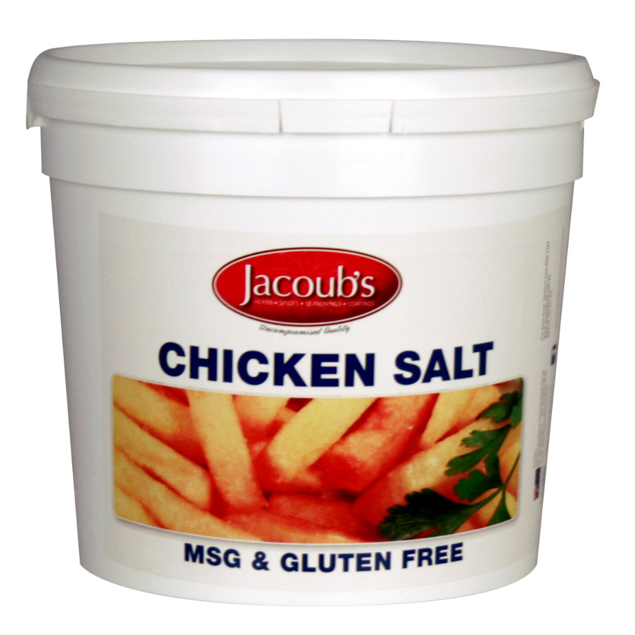 Jacoubs Chicken Salt – 3kg Pail Bulk – MSG & Gluten Free – AUG 2023 LONG EXPIRY