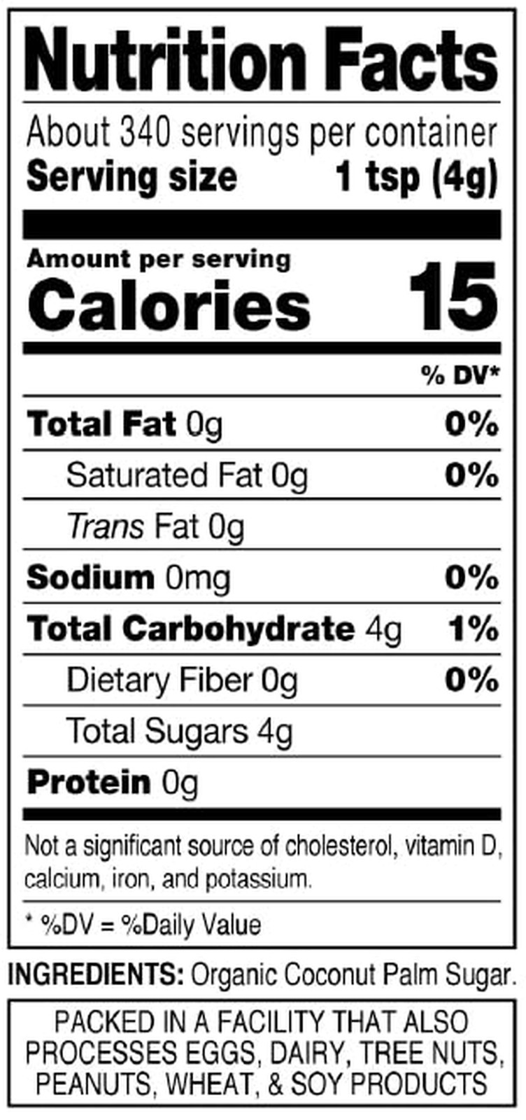 Organic Coconut Sugar 3 Lb Bag Unrefined Natural Sweetener Vegan Non GMO