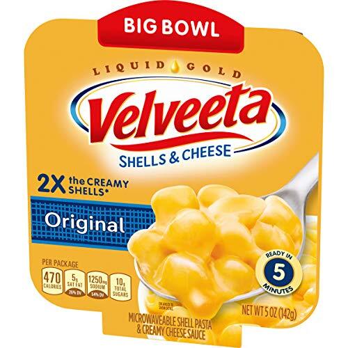 Velveeta Original Shells & Cheese Macaroni and Cheese Big Bowl Easy 5 oz Tray