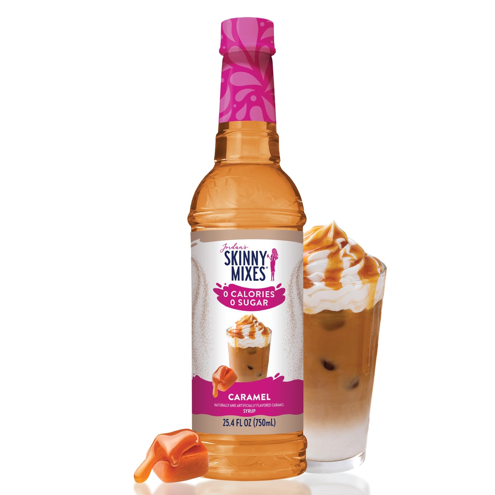 Jordan’s Skinny Syrups Sugar Free Coffee Syrup, 25.4 Fl Oz (Pack of 1), brown