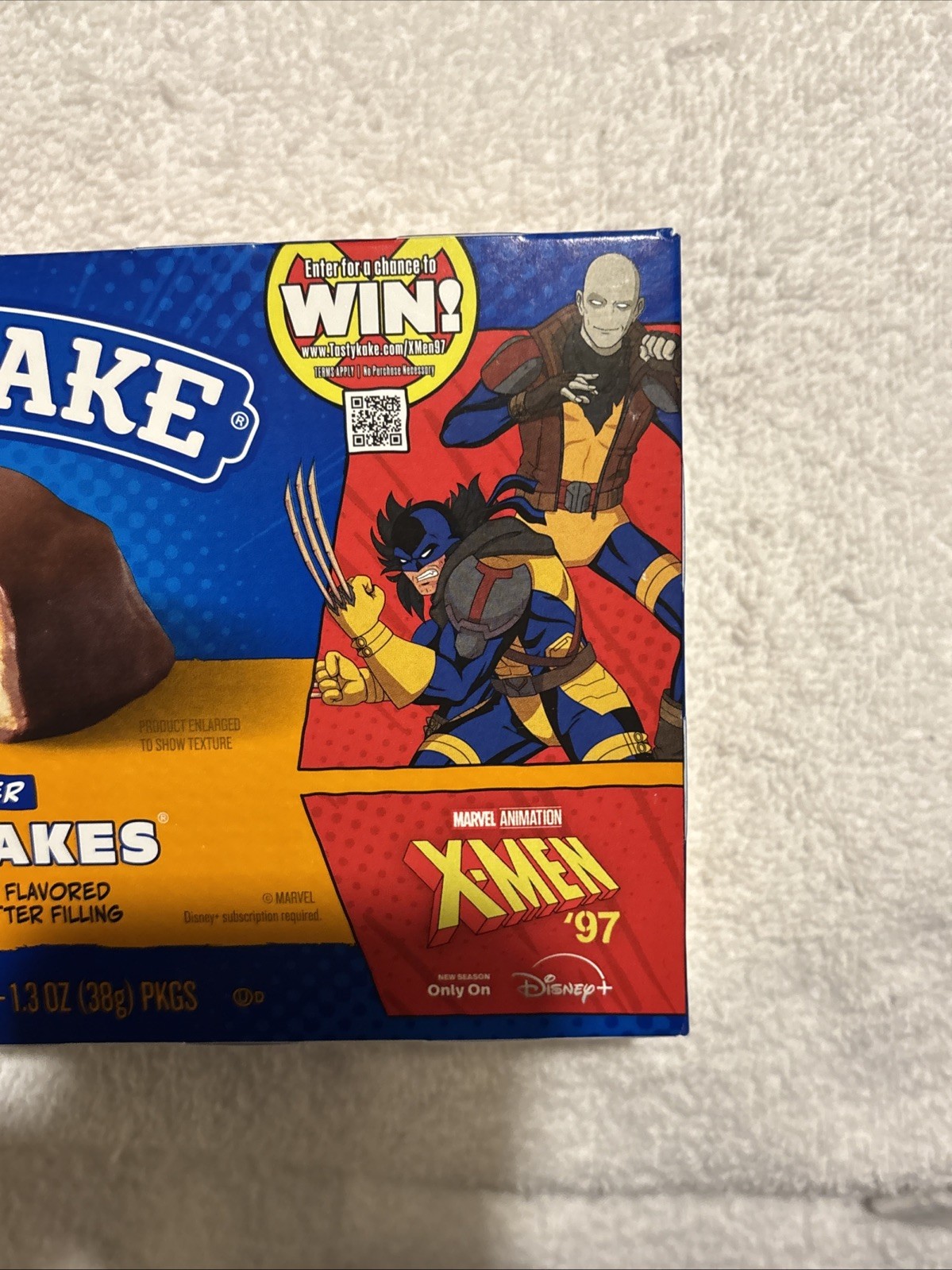 Tastykake Peanut Butter Kandy Kakes Special Edition Marvel X-Men New Sealed