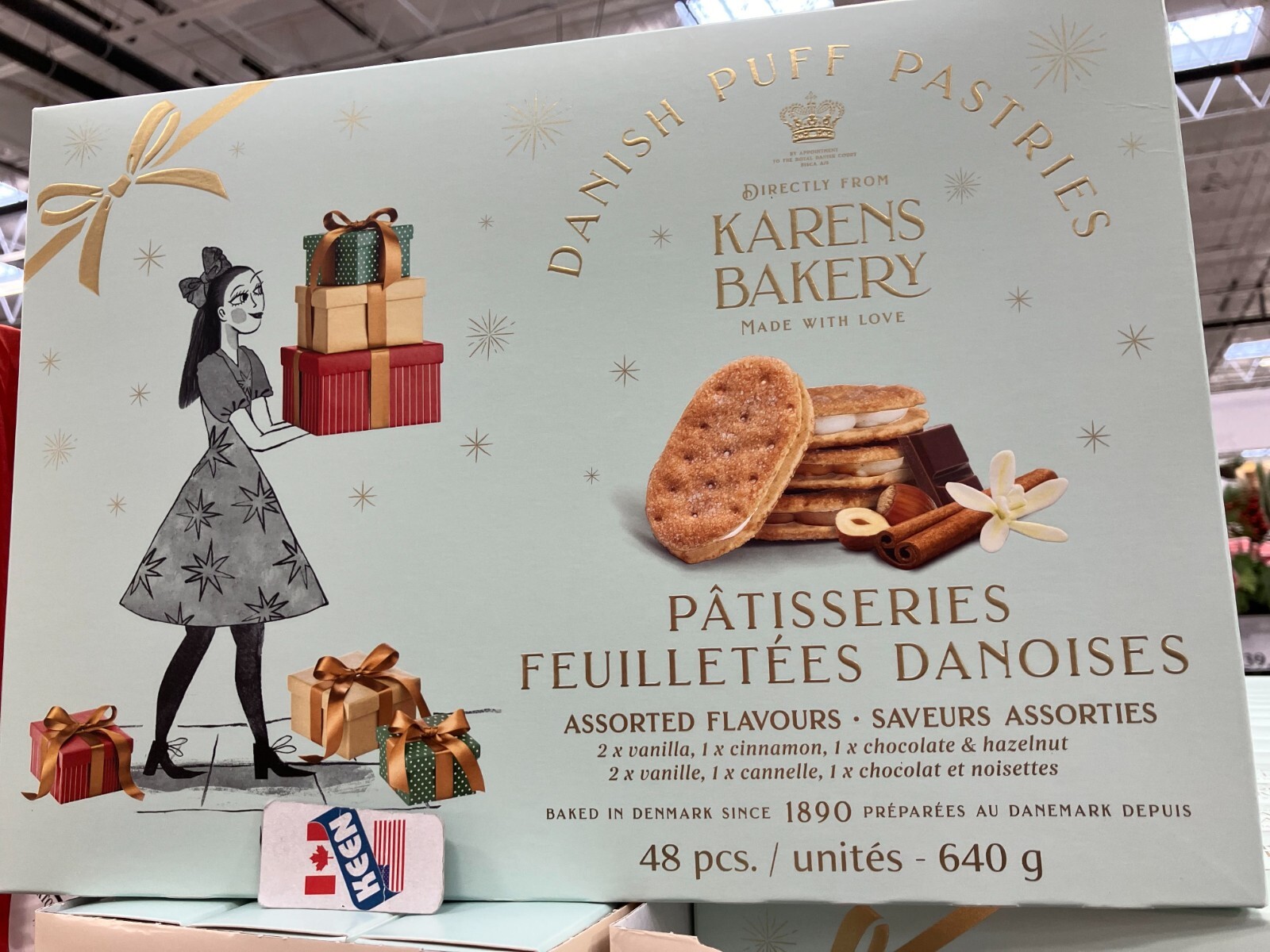 Karens Bakery Danish Puff Pastries, Assorted Flavours, 640 g, Exp:2024MA