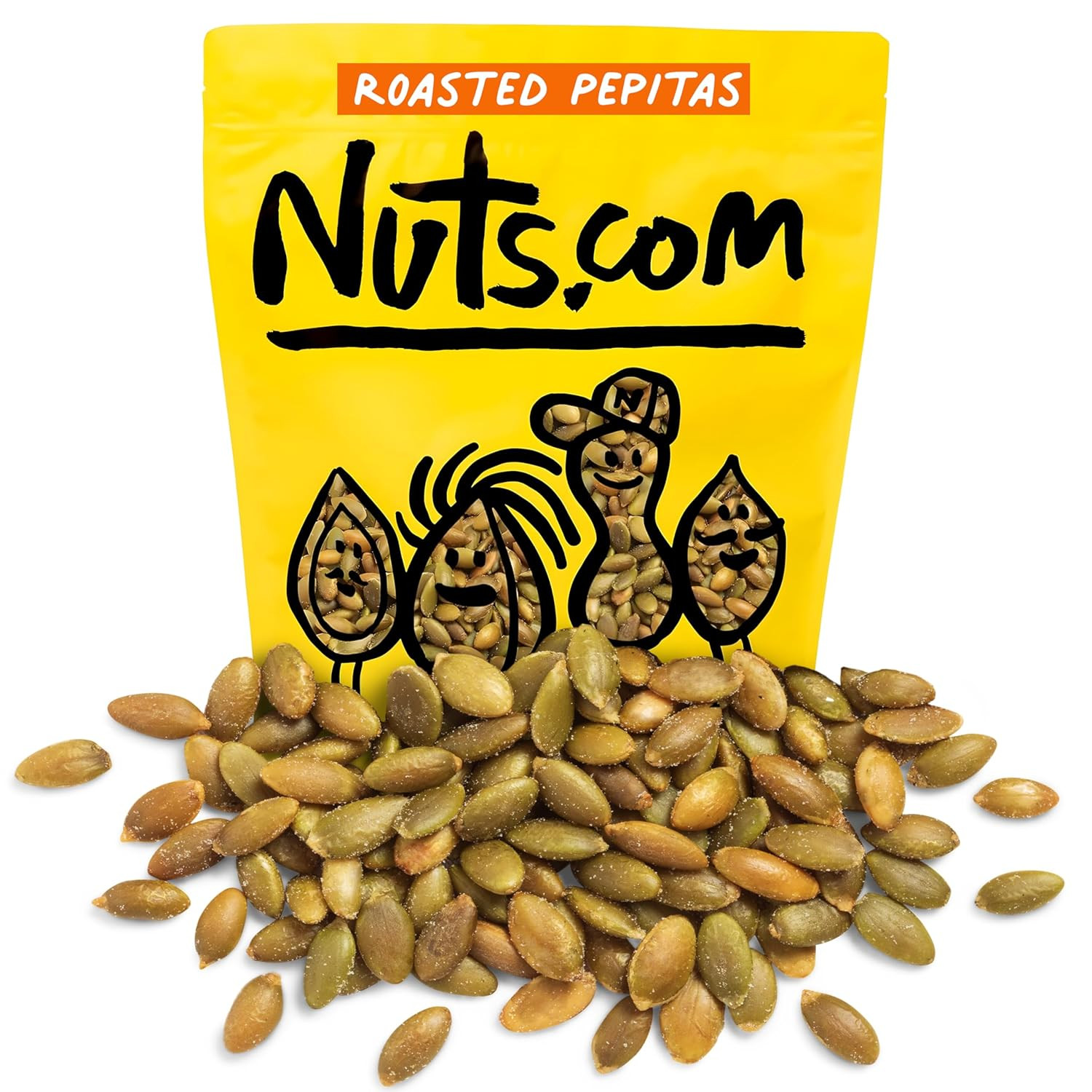 Nuts Com Roasted Salted Pepitas 2LB No Shell Pumpkin Seeds Keto Vegan – US
