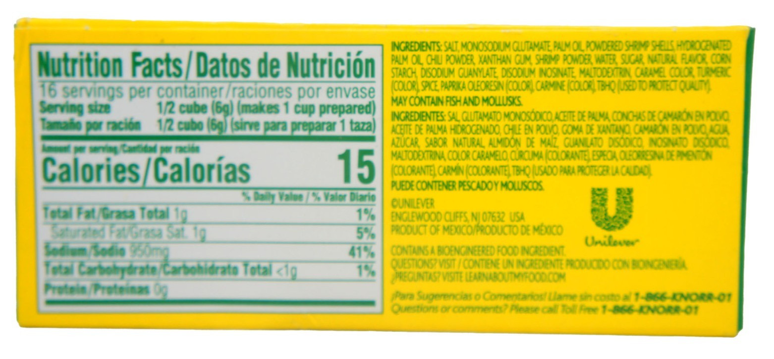 Knorr Shrimp Flavor Bouillon Cubes, 3.1 oz x 8 cubes, 1 Pack