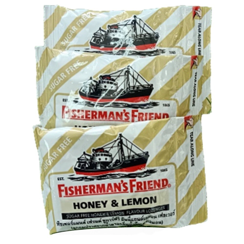 Lozenges Candy Fisherman’s Friend Honey Lemon Flavor Sugar Free 25 g x 5 Packs