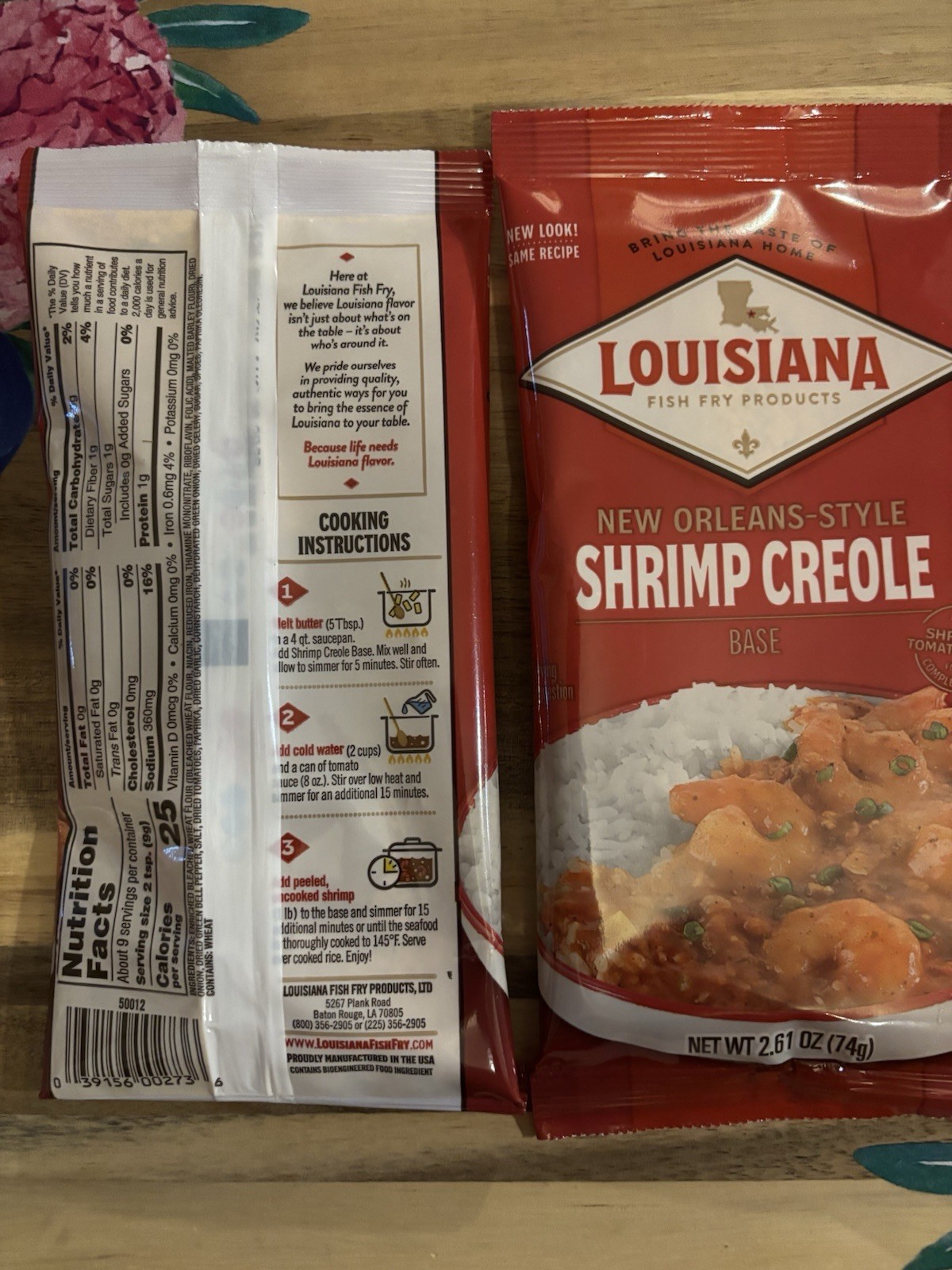 3 Louisiana Fish Fry New Orleans Style Shrimp Creole Base Mix 2.61oz