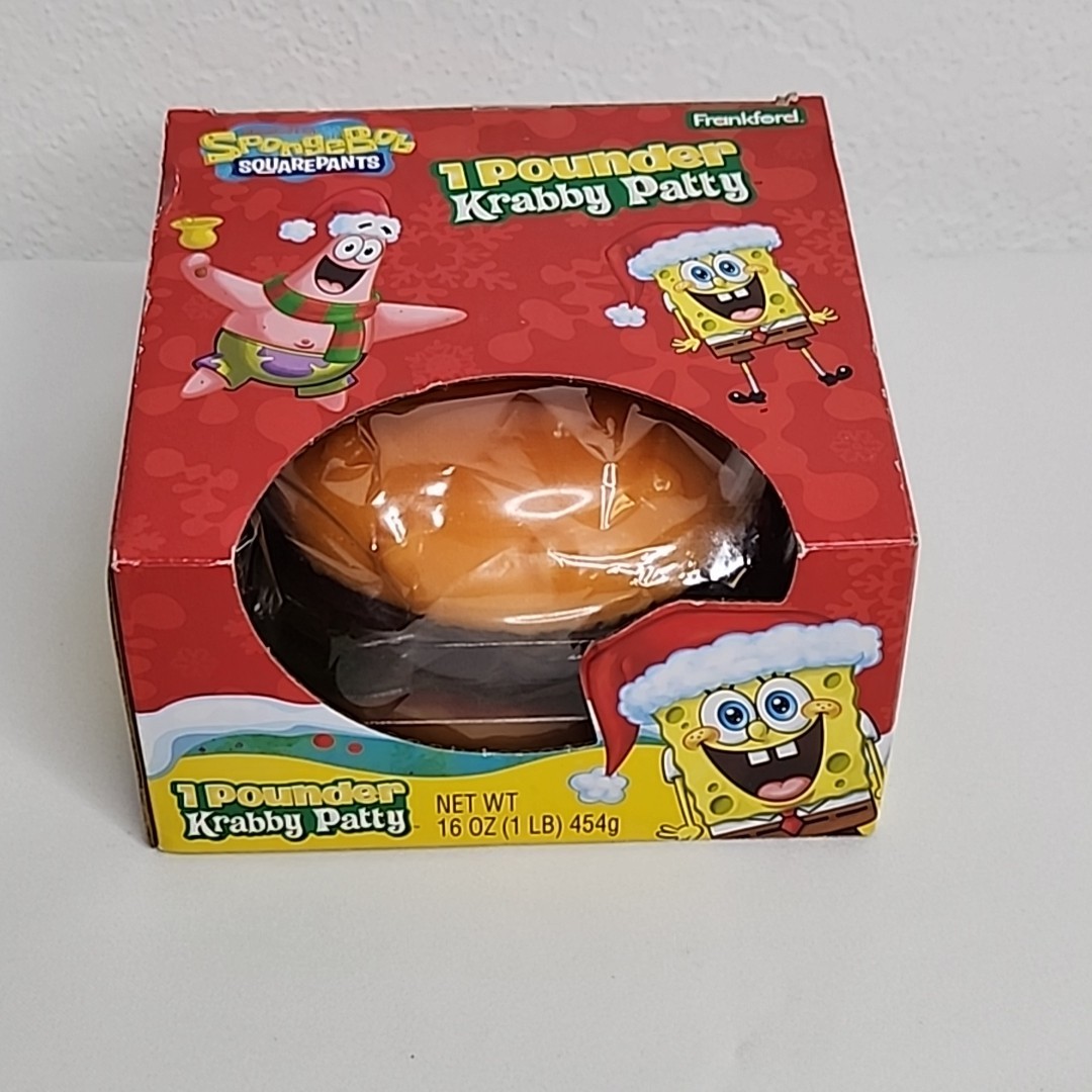 SpongeBob SquarePants 1 Pounder Krabby Patty Gummy Hamburger Christmas Candy