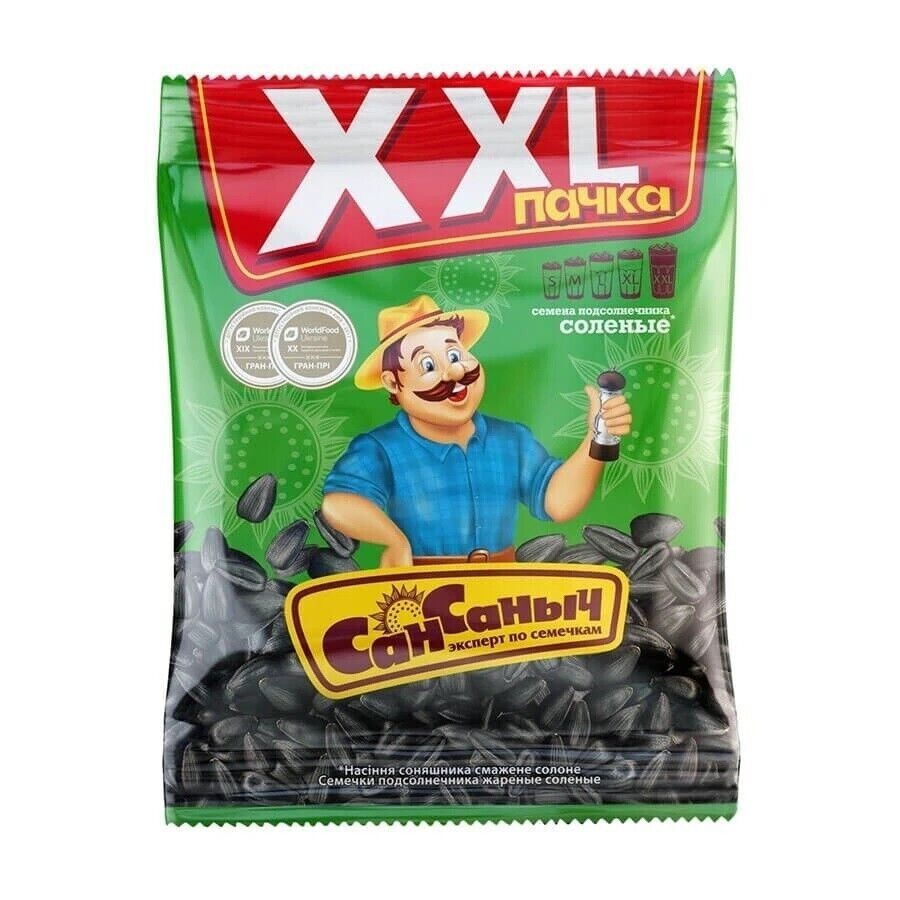 5 pcs Fried sunflower seeds 170g San Sanych fried salty