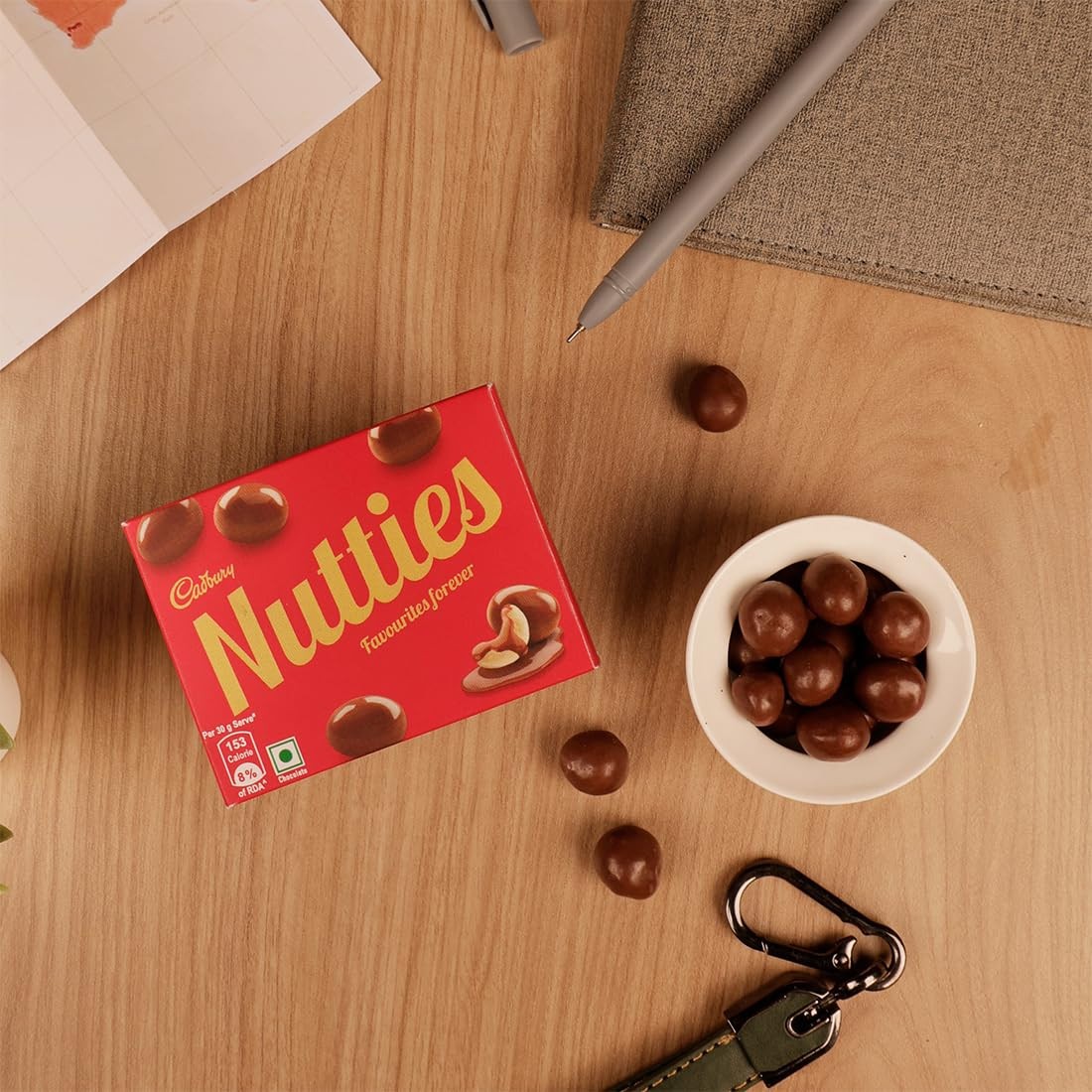Cadbury Nutties Chocolate Pack, 30g (Pack of 10) f/ship